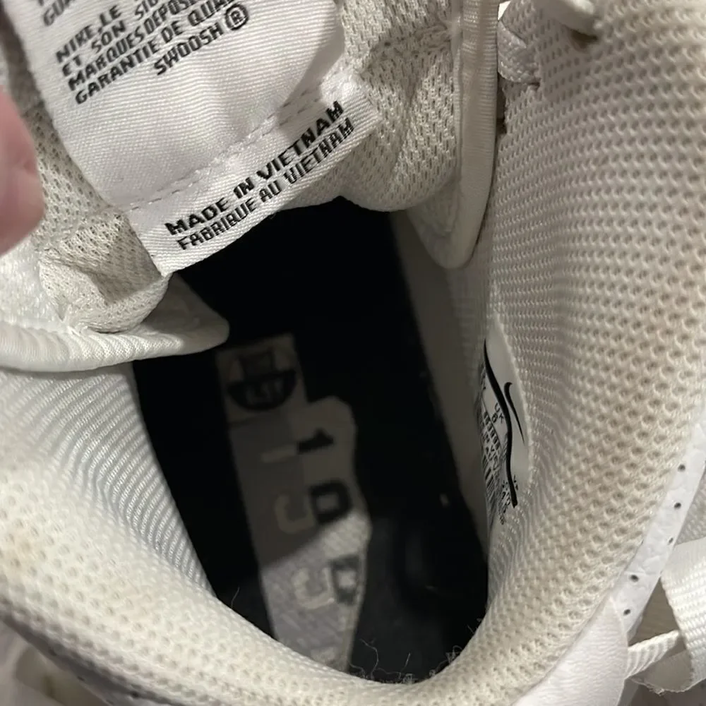 Nike Air Force 1 Youth High Tops - Perforated White & Black Size 6.5Y